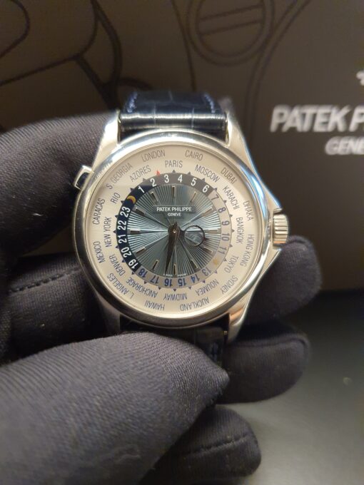 Patek Philippe World Time PLATINO LIKE NEW ITALIAN PAPERS 5130P