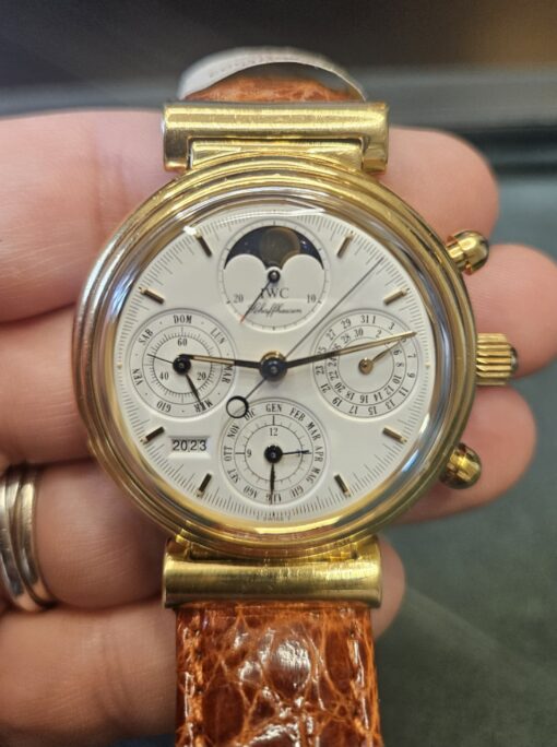 IWC Da Vinci Perpetual Calendar 3750 con Certificato di revisione