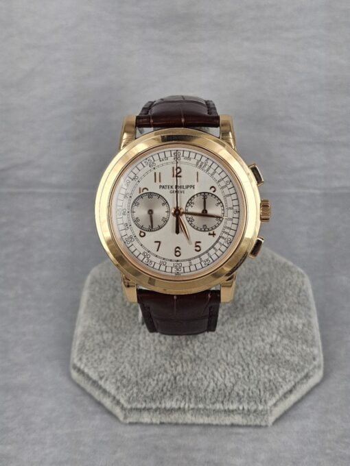 PATEK PHILIPPE CHRONOGRAPH ROSE GOLD SILVER DIAL 5070R