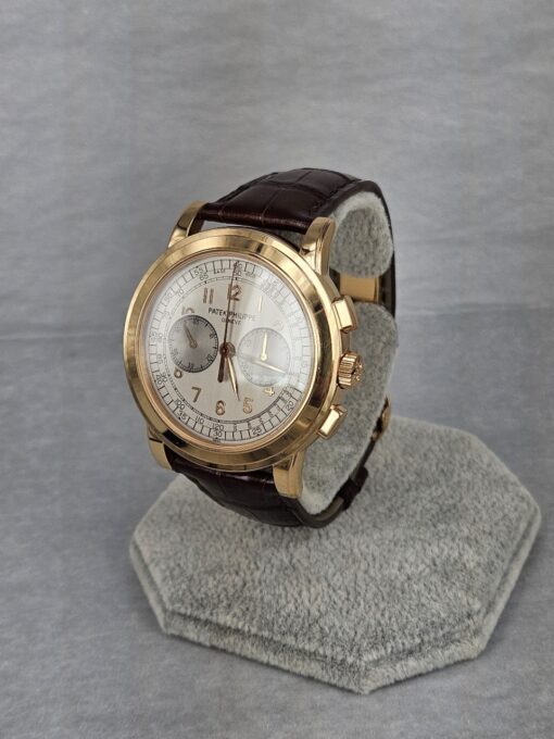 PATEK PHILIPPE CHRONOGRAPH ROSE GOLD SILVER DIAL 5070R - immagine 5
