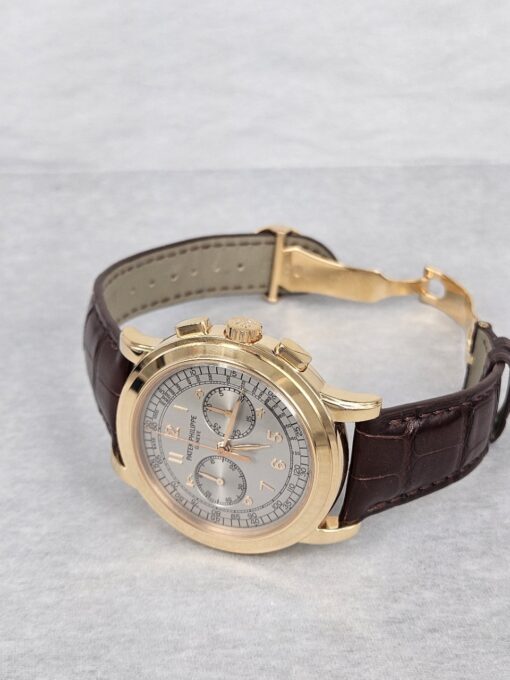 PATEK PHILIPPE CHRONOGRAPH ROSE GOLD SILVER DIAL 5070R - immagine 6