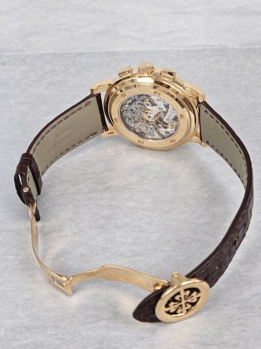 PATEK PHILIPPE CHRONOGRAPH ROSE GOLD SILVER DIAL 5070R - immagine 8