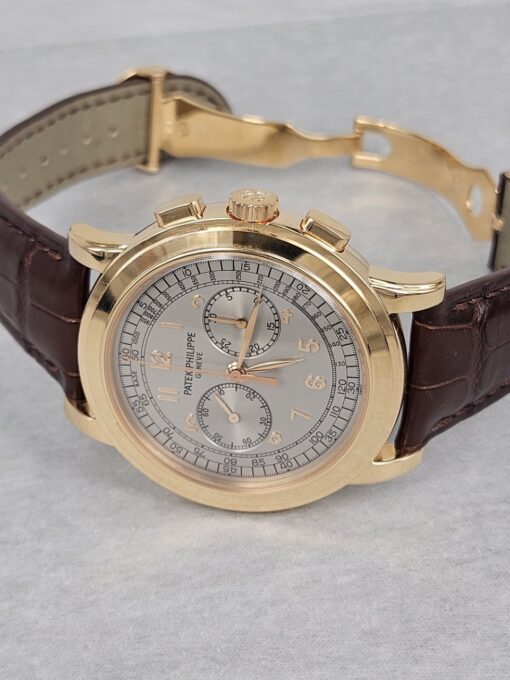 PATEK PHILIPPE CHRONOGRAPH ROSE GOLD SILVER DIAL 5070R - immagine 11