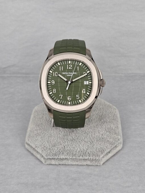 PATEK PHILIPPE AQUANAUT KAKI WHITE GOLD 5168G-010