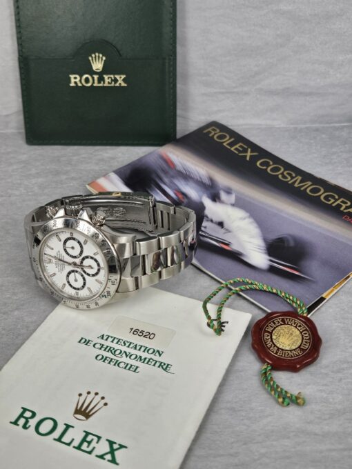Rolex Daytona Zenith white dial SERIAL U699XXX, FULL SET 16520 - Image 8