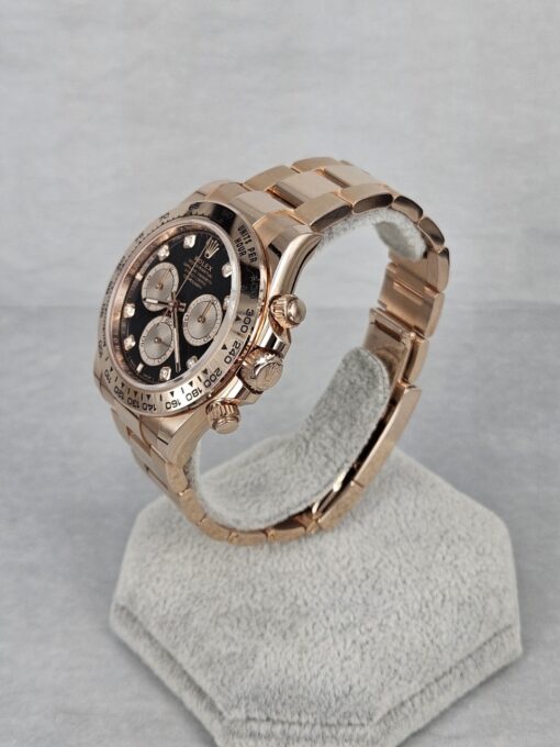 ROLEX DAYTONA ROSE GOLD BLACK DIAMOND DIAL 126505 - Image 3