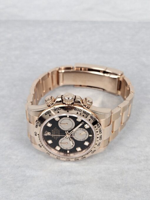 ROLEX DAYTONA ROSE GOLD BLACK DIAMOND DIAL 126505 - Image 4