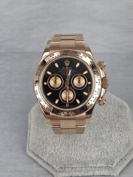 ROLEX Daytona ROSE GOLD BLACK DIAL 116505