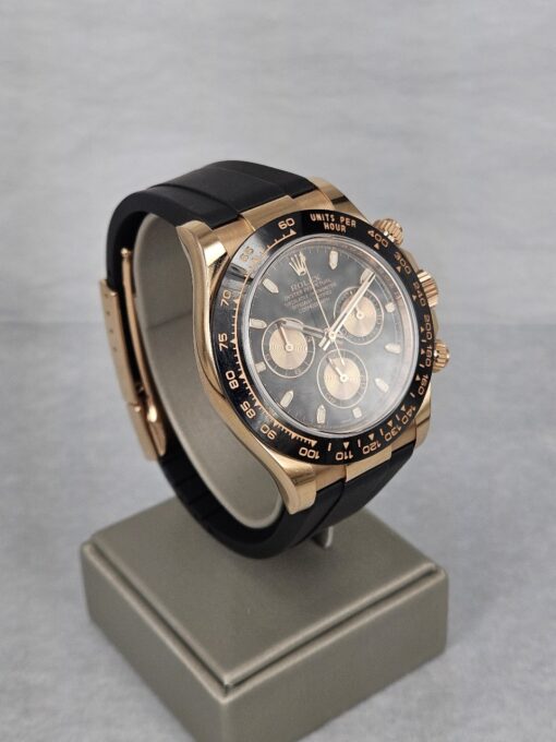 Rolex Daytona ROSE GOLD BLACK DIAL ON THE LEATHER STRAP 116515LN - Image 2