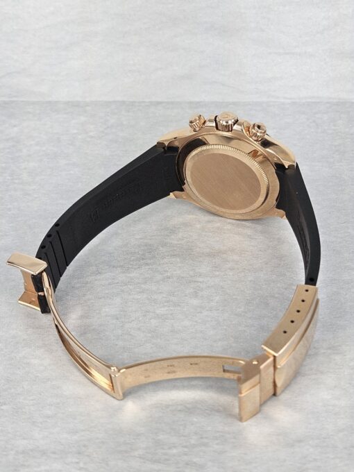 Rolex Daytona ROSE GOLD BLACK DIAL ON THE LEATHER STRAP 116515LN - Image 7