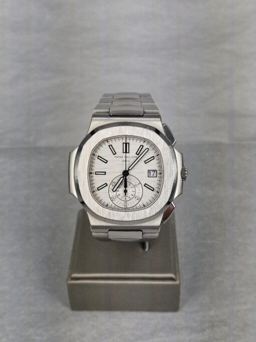 PATEK PHILIPPE NAUTILUS WHITE DIAL STAINLESS STEEL, 5980/1A-019 - immagine 2