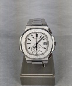 PATEK PHILIPPE NAUTILUS WHITE DIAL STAINLESS STEEL, 5980/1A-019