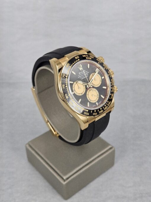 ROLEX DAYTONA YELLOW GOLD PAUL NEWMAN OYSTERFLEX 126518LN - Image 3