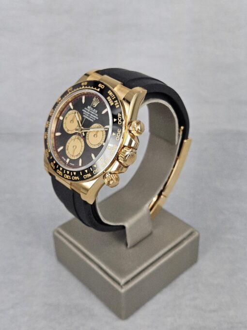 ROLEX DAYTONA YELLOW GOLD PAUL NEWMAN OYSTERFLEX 126518LN - Image 4