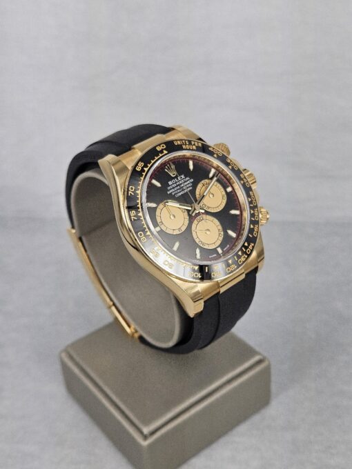 ROLEX DAYTONA YELLOW GOLD PAUL NEWMAN OYSTERFLEX 126518LN - Image 5