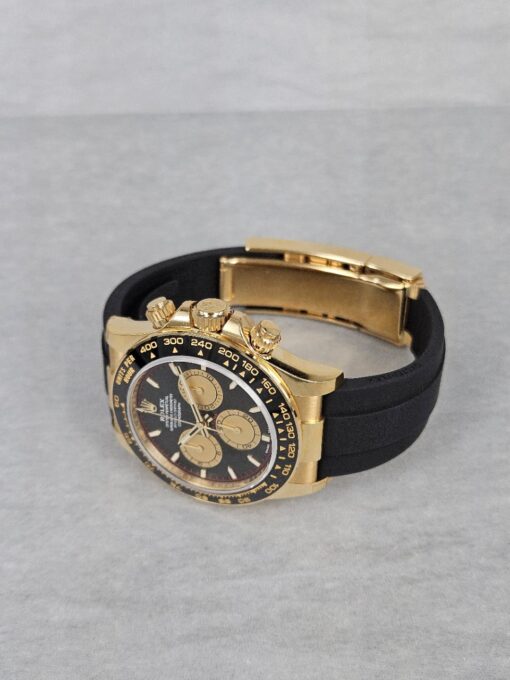 ROLEX DAYTONA YELLOW GOLD PAUL NEWMAN OYSTERFLEX 126518LN - Image 6