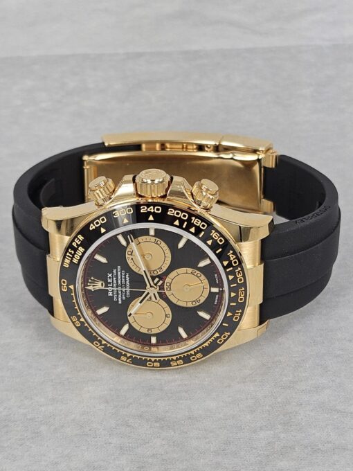 ROLEX DAYTONA YELLOW GOLD PAUL NEWMAN OYSTERFLEX 126518LN - Image 9