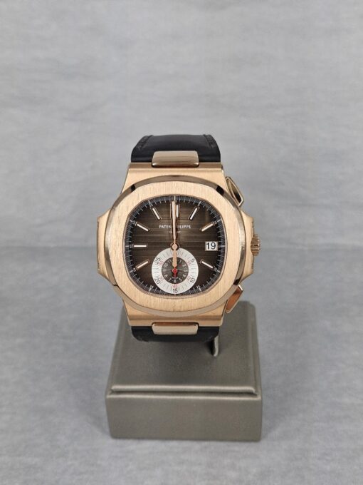 PATEK PHILIPPE NAUTILUS ROSE GOLD LETHER STRAP 5980R-001
