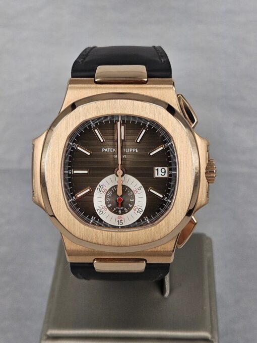 PATEK PHILIPPE NAUTILUS ROSE GOLD LETHER STRAP 5980R-001 - Image 2