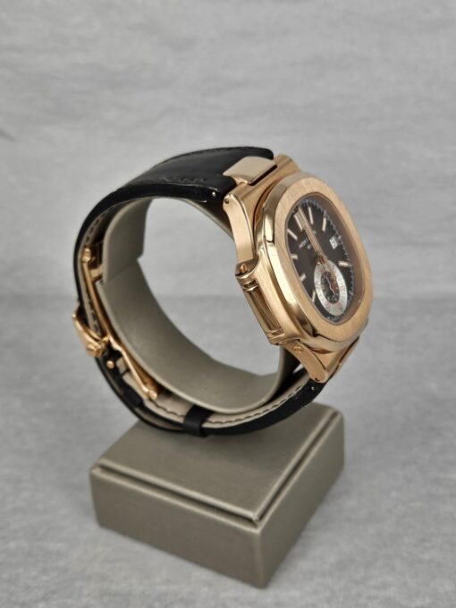 PATEK PHILIPPE NAUTILUS ROSE GOLD LETHER STRAP 5980R-001 - Image 3