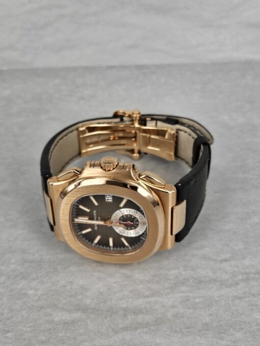 PATEK PHILIPPE NAUTILUS ROSE GOLD LETHER STRAP 5980R-001 - Image 7