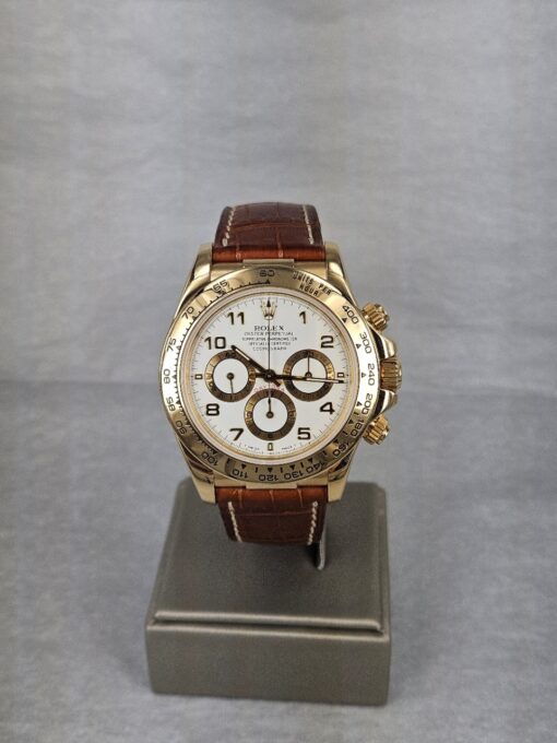 ROLEX DAYTONA YELLOW GOLD LETHER STRAP 16518