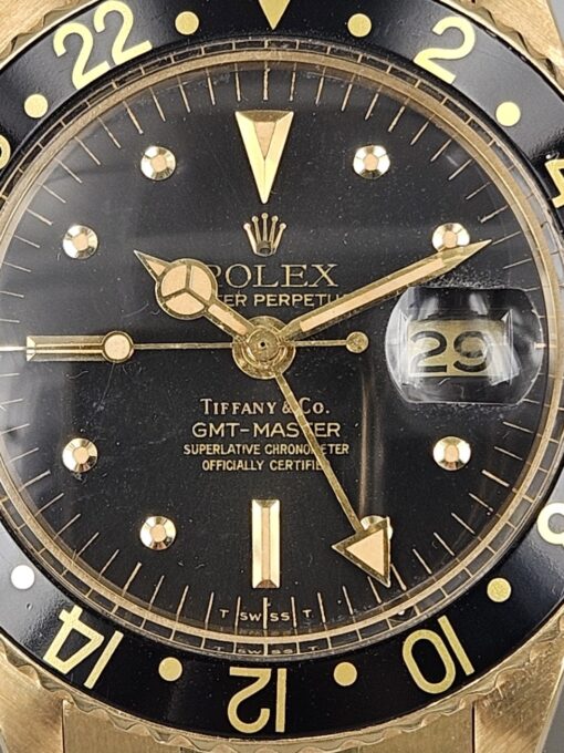 Rolex GMT MASTER TIFFANY YELLOW GOLD 1675 - Image 2
