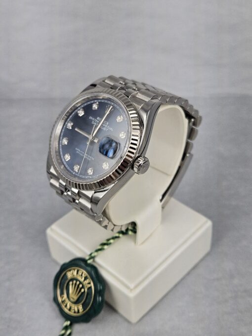 ROLEX DATEJUST 36 MM BLUE DIAMOND DIAL 126234 - Image 4