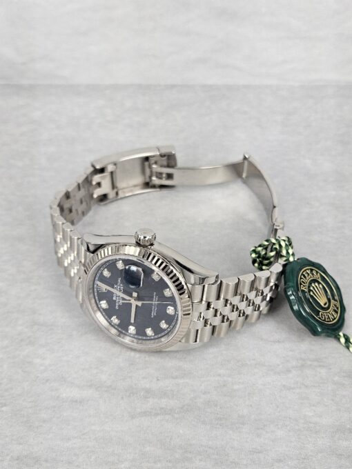 ROLEX DATEJUST 36 MM BLUE DIAMOND DIAL 126234 - Image 8