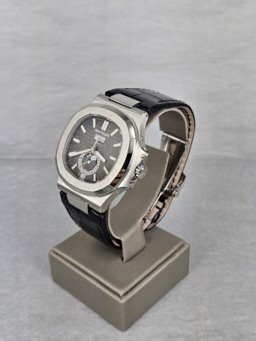 PATEK PHILIPPE NAUTILUS STAINLESS STEEL ON LEATHER STRAP 5726A-001 - Image 2