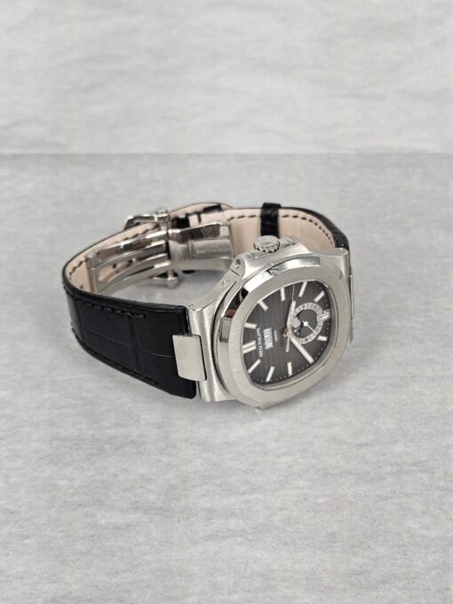 PATEK PHILIPPE NAUTILUS STAINLESS STEEL ON LEATHER STRAP 5726A-001 - Image 6