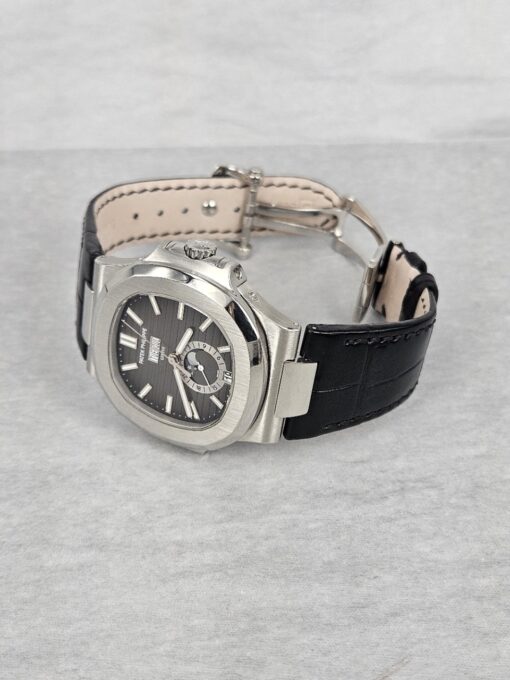 PATEK PHILIPPE NAUTILUS STAINLESS STEEL ON LEATHER STRAP 5726A-001 - Image 10