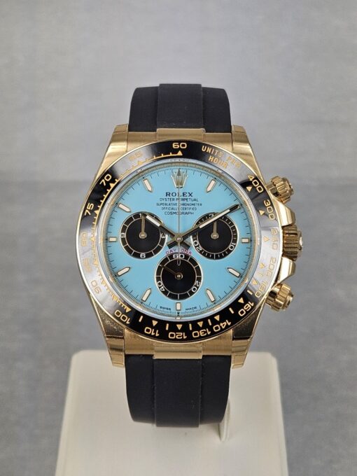 ROLEX DAYTONA YELLOW GOLD "TIFFANY" BLUE DIAL 126518LN - immagine 4
