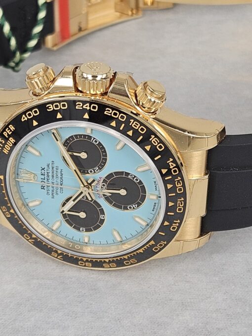 ROLEX DAYTONA YELLOW GOLD "TIFFANY" BLUE DIAL 126518LN - immagine 10