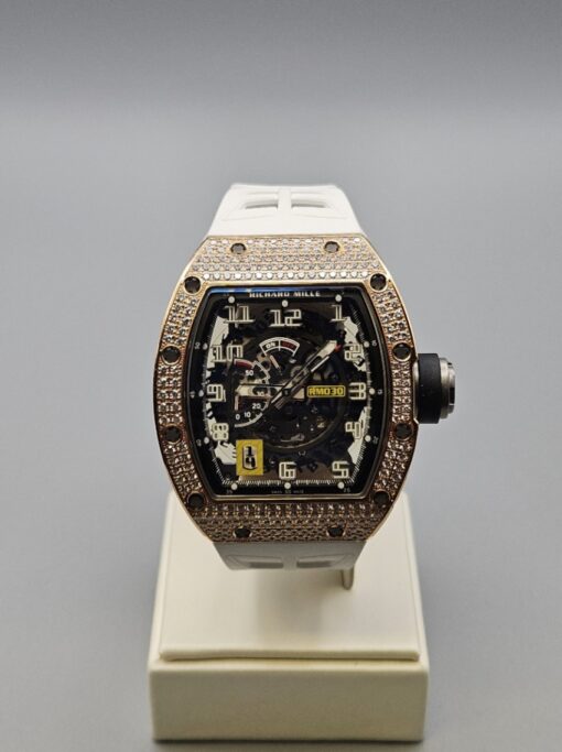 RICHARD MILLE ROSE GOLD , WITH FACTORY DIAMOND RM 030