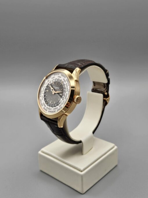 PATEK PHILIPPE WORLD TIME ROSE GOLD ON LEATHER STRAP 5230R-001 - immagine 4