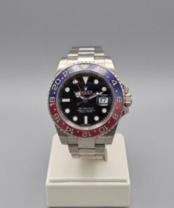ROLEX GMT MASTER II WHITE GOLD BLACK DIAL 116719BLRO