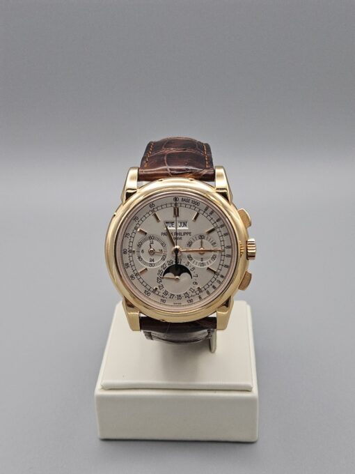 Patek Philippe Perpetual Calendar Chronograph ROSE GOLD ON LEATHER STRAP 5970R
