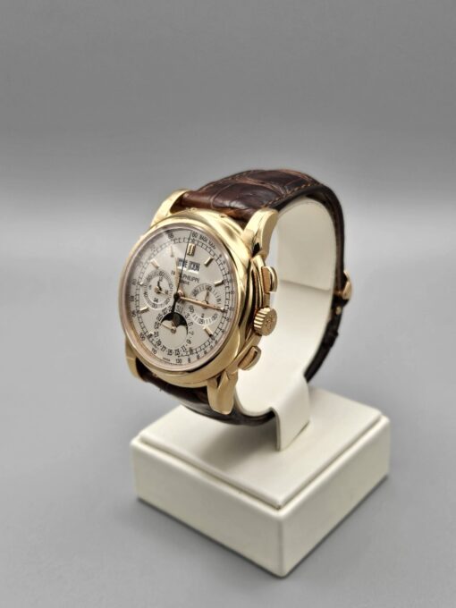 Patek Philippe Perpetual Calendar Chronograph ROSE GOLD ON LEATHER STRAP 5970R - immagine 3