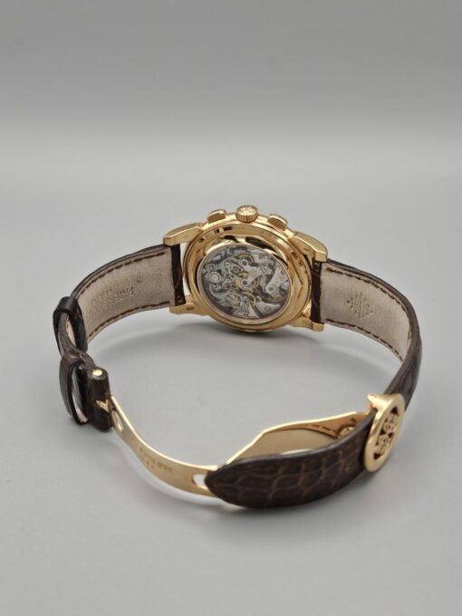 Patek Philippe Perpetual Calendar Chronograph ROSE GOLD ON LEATHER STRAP 5970R - immagine 6