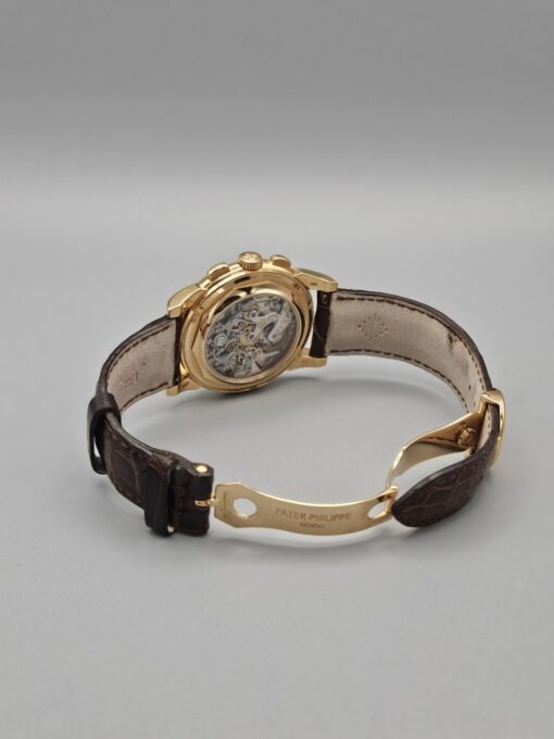 Patek Philippe Perpetual Calendar Chronograph ROSE GOLD ON LEATHER STRAP 5970R - immagine 7