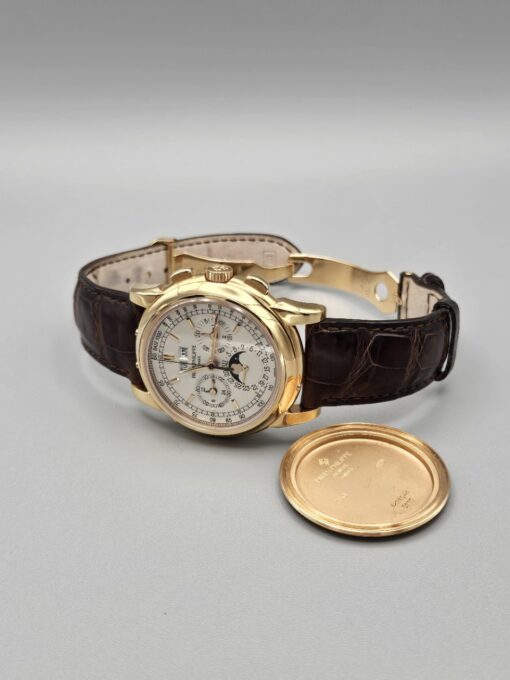 Patek Philippe Perpetual Calendar Chronograph ROSE GOLD ON LEATHER STRAP 5970R - immagine 9