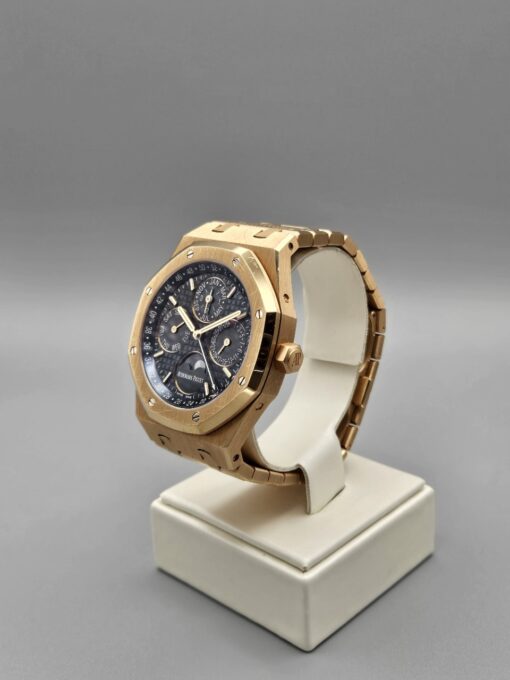 Audemars Piguet Royal Oak Perpetual Calendar ROSE GOLD BLUE DIAL 26574OR - immagine 3