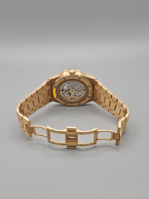 Audemars Piguet Royal Oak Perpetual Calendar ROSE GOLD BLUE DIAL 26574OR - immagine 8