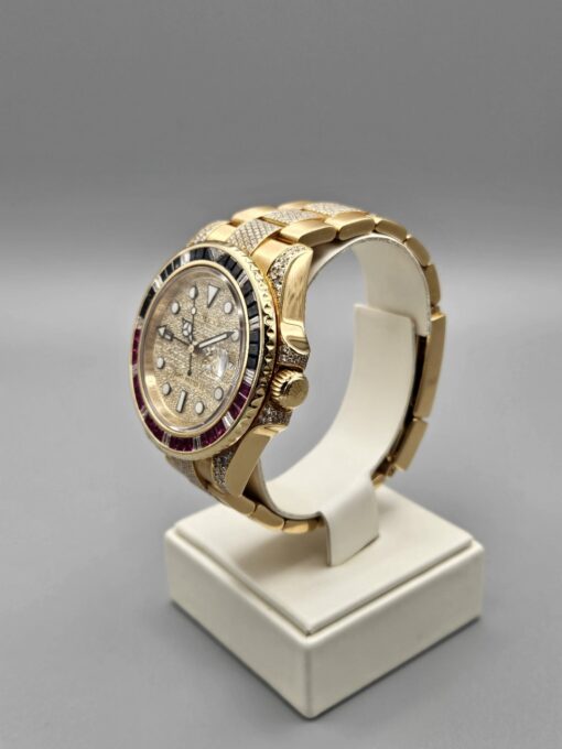 Rolex GMT-Master II Full pavè, factory diamond, yellow gold 116758saru - immagine 4