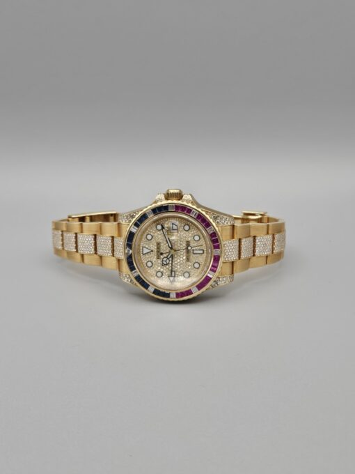 Rolex GMT-Master II Full pavè, factory diamond, yellow gold 116758saru - immagine 9