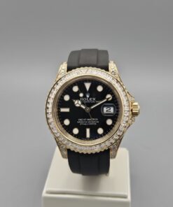 Rolex Yacht-Master 42 Yellow Gold Factory Baguette Bezel, Diamond Set Case/Buckle 226668TBR