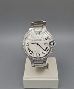 Cartier Ballon Bleu Diamond Bezel WE9009Z3 18k 42mm