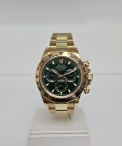 ROLEX DAYTONA YELLOW GOLD GREEN DIAL 116508
