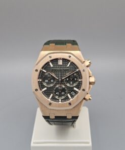 Audemars Piguet Royal Oak Chronograph ROSE GOLD, CHRONOGRAPH GREEN DIAL 26240OR